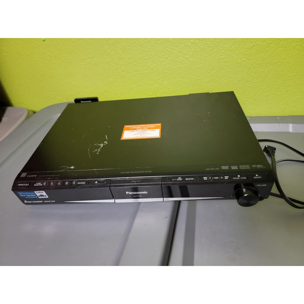 Panasonic SC/SA-PT760 5.1Ch 1000W 5 Disk DVD Home Theater Receiver (ONLY)